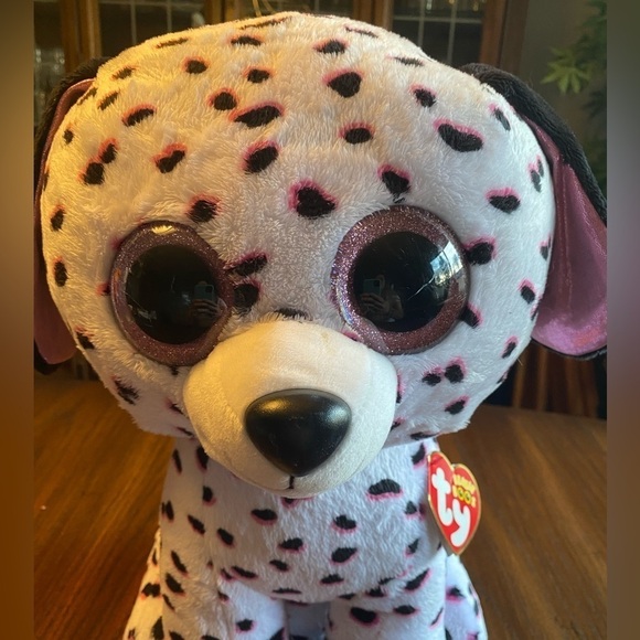 Ty Beanie Boo Georgia the Dalmatian Large 16” Stuffy - Picture 2 of 6